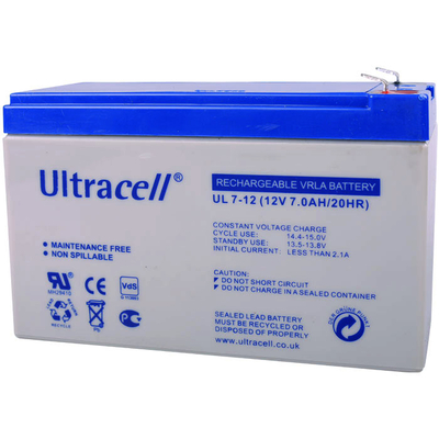 Product Μπαταρία μολύβδου Ultracell 12V 7AH base image