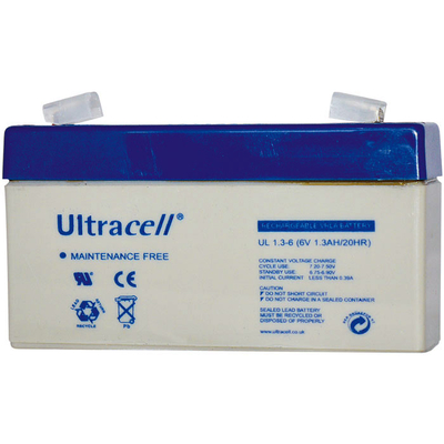 Product Μπαταρία μολύβδου Ultracell 6V 1.3AH base image