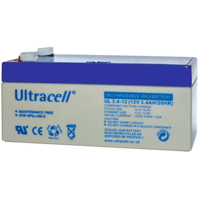 Product Μπαταρία μολύβδου Ultracell 12V 3.4AH base image