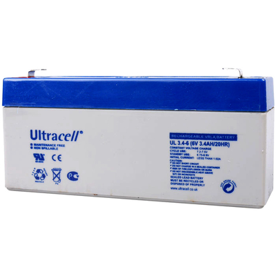 Product Μπαταρία μολύβδου Ultracell 6V 3.3AH base image