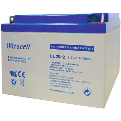Product Μπαταρία μολύβδου Ultracell 12V 26AH base image
