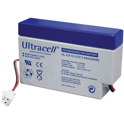 Product Μπαταρία μολύβδου Ultracell 12V 0.8AH base image