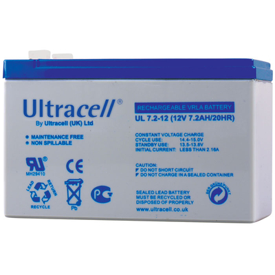 Product Μπαταρία μολύβδου Ultracell 12V 7.2AH F1 base image