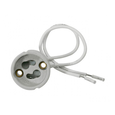 Product Ντουί Λάμπας Adeleq Gu10 με Καλώδιο 16-73, 15Cm, 230V, Κεραμικό, Λευκό base image