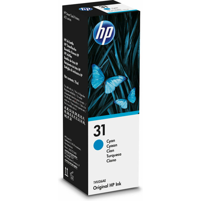 Product Μελάνι για Επαναφορτιζόμενα Δοχεία HP 31 Κυανό base image