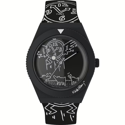 Product Ανδρικό Ρολόι Timex Q X KEITH HARING SPECIAL EDT. Μαύρο (? 38 mm) base image