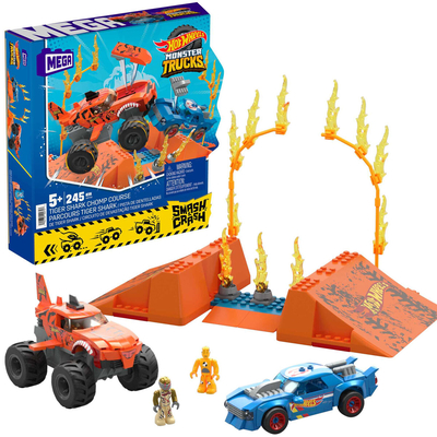 Product Τουβλάκια Hot Wheels Mega Construx - Smash & Crash Shark Race 245 Τεμάχια base image