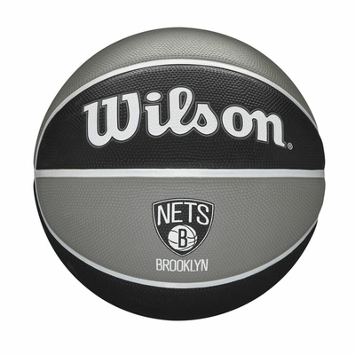 Product Mπάλα Μπάσκετ Wilson Nba Team Tribute Brooklyn Nets Μαύρο Φυσικό καουτσούκ Ένα μέγεθος 7 base image
