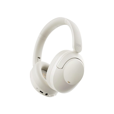 Product Headset Qcy H4 White Hybrid Feed Noise Canceling With 4 Mode Anc Button 70h Battery base image