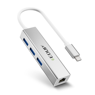 Product USB Hub Edup EP-9801 10/100/1000Mbps Type-C LAN USB 3.0 Port base image