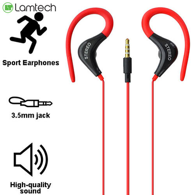 Product Handsfree Ακουστικά Lamtech SPORT With MIC RED base image
