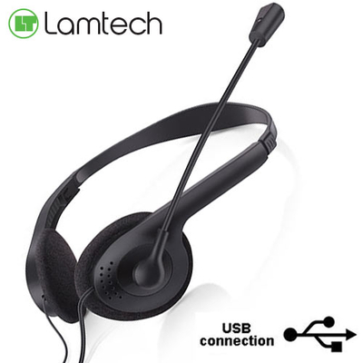 Product Multimedia Ακουστικά Lamtech USB 2.0 STEREO HEADSET with MIC base image