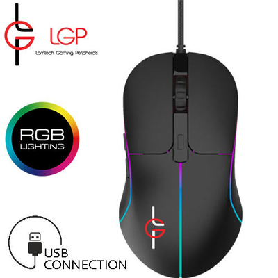 Product Ποντίκι Gaming Ενσύρματο Lamtech 7-BUTTON RGB USB 6400 DPI 'URANUS' base image