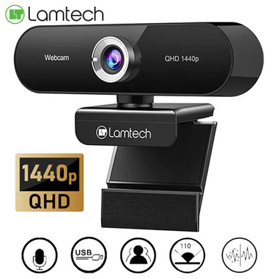 Product Webcam Lamtech QHD PC USB WEBCAM 1440P base image