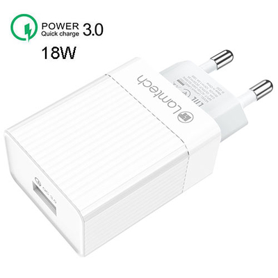 Product Φορτιστής Πρίζας Lamtech Quick Charger USB3.0 18W WHITE base image
