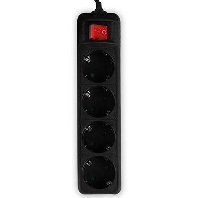 Product Πολύπριζο Lamtech With Switch 4 OUTLETS Black base image