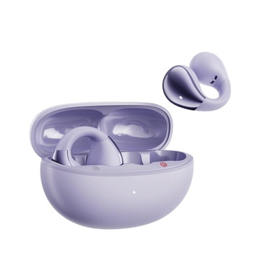 Product Bluetooth Handsfree QCY Crossky C30 Purple (QT33) TPU Earclip, Bass Algo. BT 5.4 Dual base image