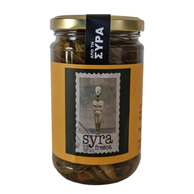 Product Syra Fresca: Wild Sea Fennel From Syros (Glass Jar - 440g) EN, GR Label / Glass Jar base image