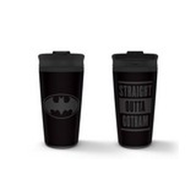 Product Κούπα με Καπάκι Pyramid Batman - Straight Outta Gotham Metal Travel Mug (MTM25343) base image