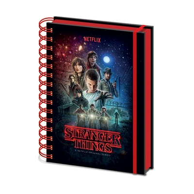 Product Σημειωματάριο Pyramid Stranger Things - One Sheet A5 Wiro Notebook (SR72776) base image