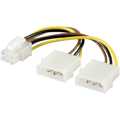 Product Αντάπτορας τροφοδοσίας Goobay 51360 CAK S-07 2x Molex-PCI Express 6-pin base image