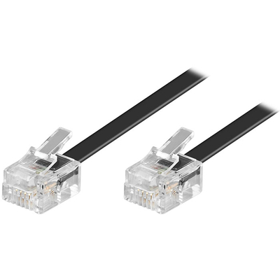 Product Καλώδιο τηλεφωνικό RJ11 Goobay 50317 αρσ.-αρσ. 3m base image