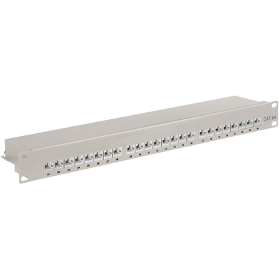 Product Patch Panel Goobay Cat 6a STP με 24 Ports Γκρι rack cabinet 19" base image