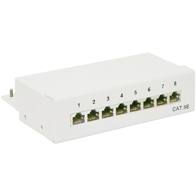 Product Patch Panel Goobay 68882 CAT5E Ethernet PATCH PANEL. 8Port STP Grey base image