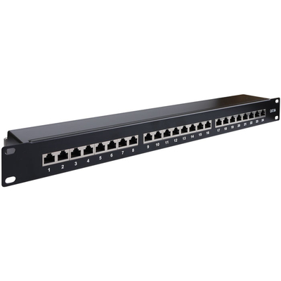 Product Patch Panel Goobay Cat 6a STP με 24 Ports Μαύρο rack cabinet 19" base image