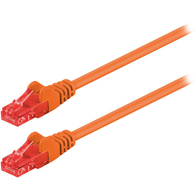 Product Καλώδιο Δικτύου Goobay 95253 CAT 6 U/UTP CCA 0.25m Orange base image
