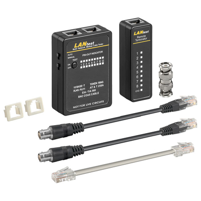 Product Tester Καλωδίων Δικτύου Goobay 93010 CAT 5/6 NETWORK AND ISDN CONNECTIONS base image