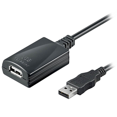 Product Καλώδιο USB Goobay 95439 Active USB 2.0 Extension A αρσ.-A θηλ. 5m base image