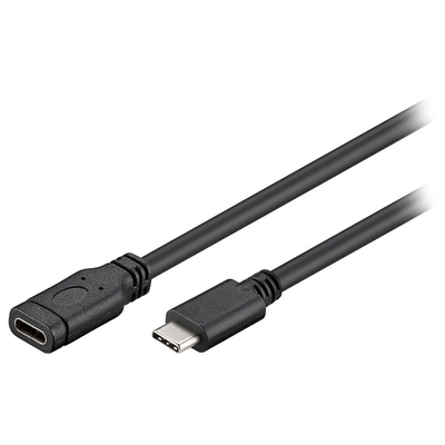 Product Καλώδιο Goobay USB-C Extension USB-C Male to USB-C Female Black 1m base image