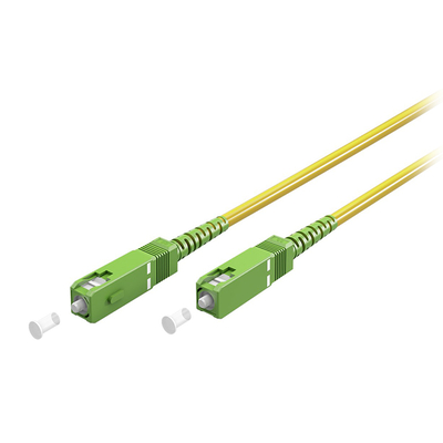 Product Καλώδιο Οπτικής Ίνας Goobay (OS2), SC-APC αρσ. - SC-APC αρσ., 2.00m σε κίτρινο χρώμα. base image