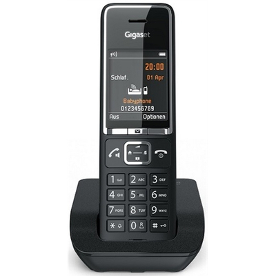 Product Ασύρματο Τηλέφωνο Gigaset Comfort 550 Black Chrome S30852-H3001-D204 base image