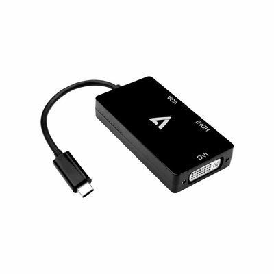 Product Αντάπτορας USB C σε HDMI V7 V7UC-VGADVIHDMI-BLK Μαύρο base image