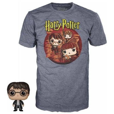 Product T-Shirt Funko Pocket Pop! Tee (Child): Harry Potter - Harry Potter Trio (S) base image