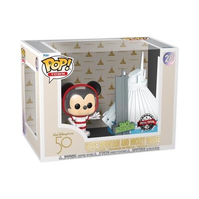 Product Funko Pop! Town: Walt Disney World 50 - Space Mountain and Mickey Mouse (Amazon Exclusive) #28 Vinyl Figures base image
