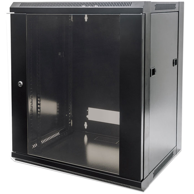 Product Καμπίνα Δικτύου Intellinet INT 711951 Flatpack 19" 15U (770x570x600) Wallmount Cabinet Black base image