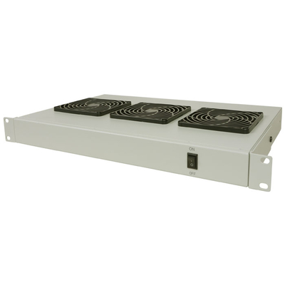 Product Roof Fan Για Καμπίνα Δικτύου Intellinet 712378 19" 1U 3-FAN GREY base image