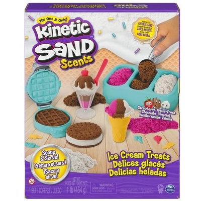 Product Παιχνίδι Κατασκευής Spin Master Kinetic Sand Scents: Ice Cream Treats Playset (6059742) base image