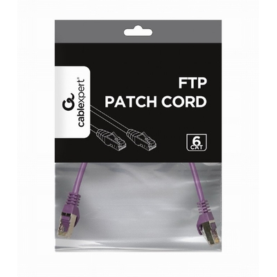 Product Καλώδιο UTP Cablexpert Ftp Cat6 Purple Shielded 0.5m base image