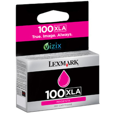 Product Αυθεντικό Μελάνι Lexmark 100 XLA Μαύρο Mατζέντα base image