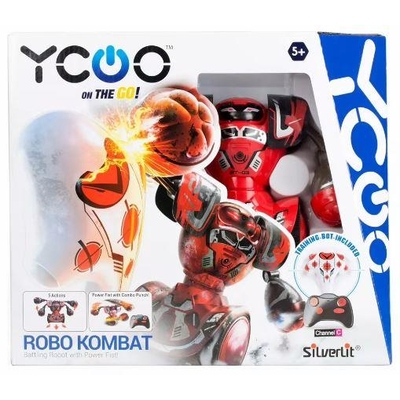 Product Τηλεκατευθυνόμενο Ρομπότ AS Silverlit: Ycoo on the go - Robo Kombat Battling Robot Red (Channel C) (7530-88054) base image
