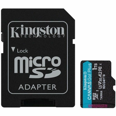 Product Κάρτα Μνήμης Micro SD με Αντάπτορα Kingston CANVAS Go! Plus 1 TB  base image