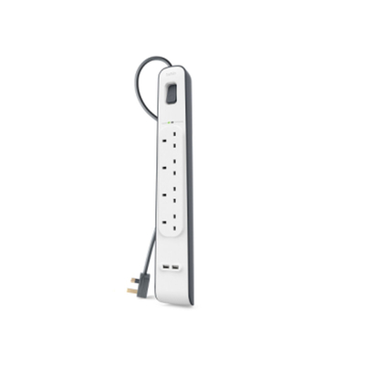 Product Πολύπριζο με 4 Πρίζες με διακόπτη Belkin BSV401VF2M base image