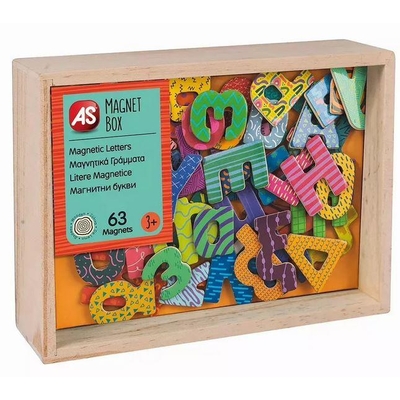 Product Μαγνητικό Παιχνίδι AS Magnet Box: Magnetic Letters (1029-64048) base image
