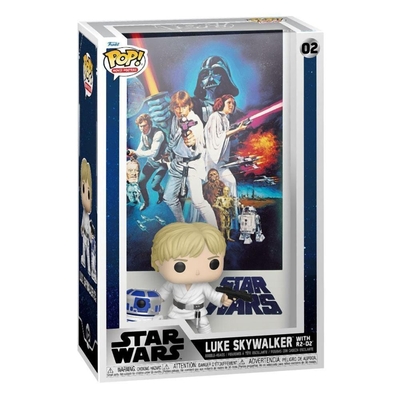 Product Figures  Statues Funko Pop! Movie Poster: Disney Star Wars - Luke Skywalker with R2-D2 #02 Bobble-Head Vinyl Figure base image