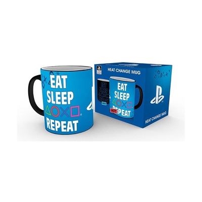 Product Κούπα Abysse Playstation - Eat Sleep Repeat Heat Change (320ml) base image