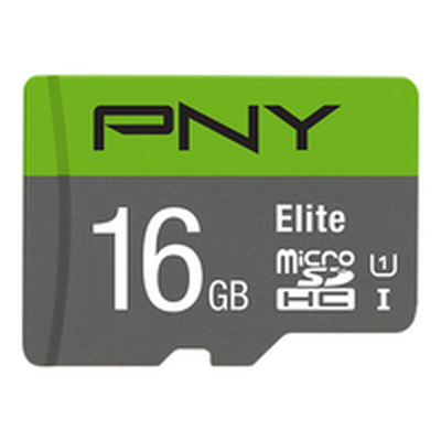 Product Κάρτα Μνήμης Micro SD με Αντάπτορα PNY P-SDU16GU185GW-GE Elite C10 16 GB base image